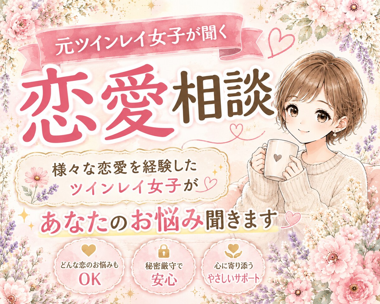 元ツインレイ女子が恋愛相談受けます いろんな恋愛を経験してきたサキがあなたの恋愛を全力で応援！！ イメージ1