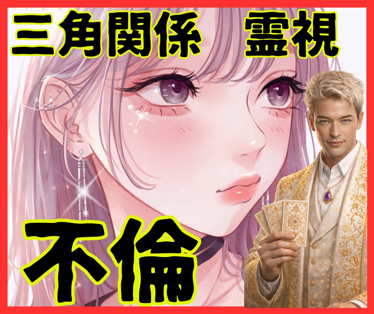 三角関係で苦しい方へ【不倫・浮気】本当の縁を視ます 【不倫・浮気】選ばれるのは誰か｜男性占い師が本音で鑑定します イメージ1