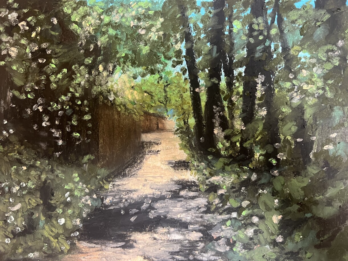 風景のクレヨン（オイルパステル）画を描きます 〜あなたの思い出の風景が絵になる〜ギフトやインテリアに最適! イメージ1