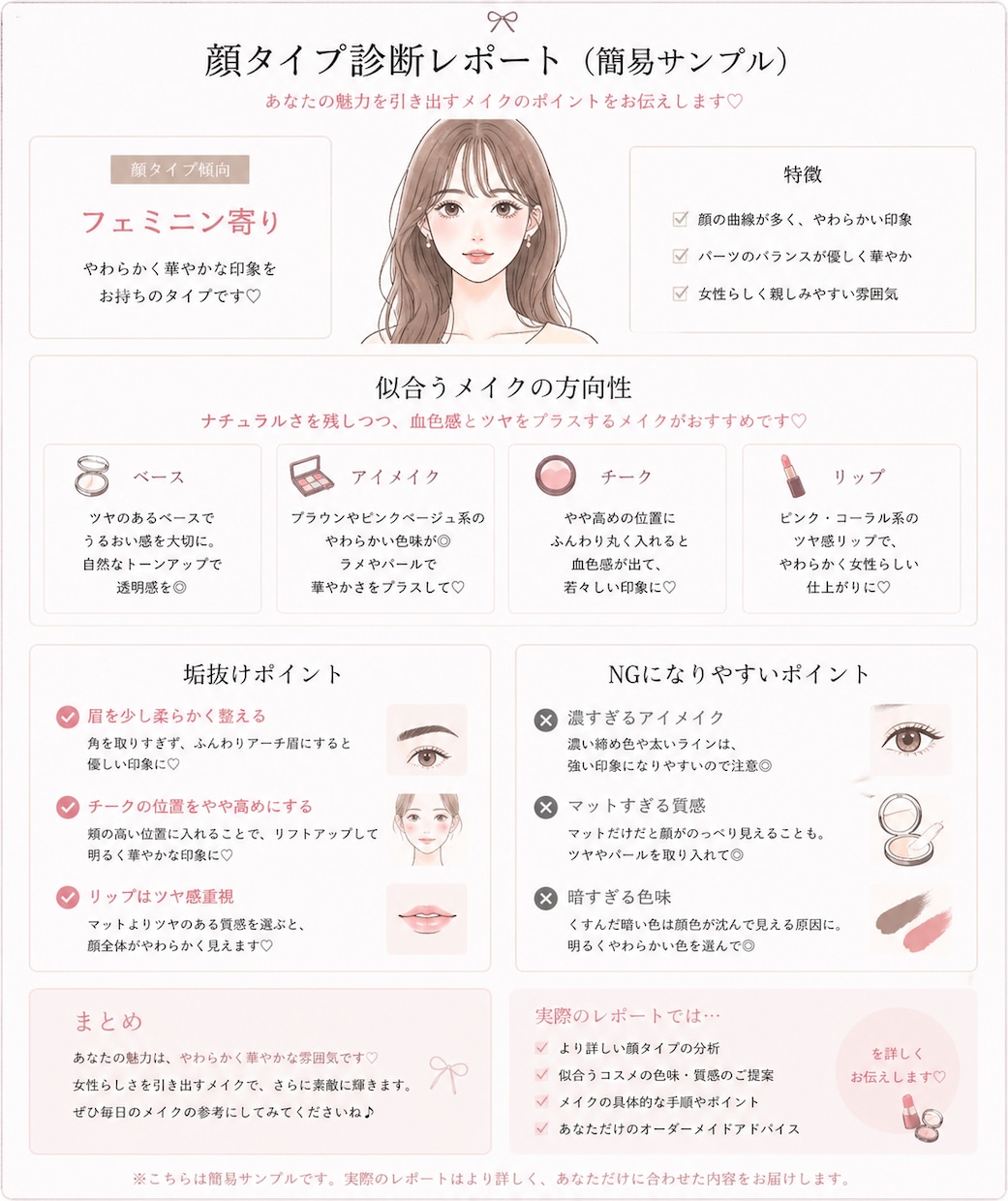 なんで垢抜けない？似合うメイク写真からご提案します 似合うバランスと垢抜けポイントを具体的にお伝えします イメージ4