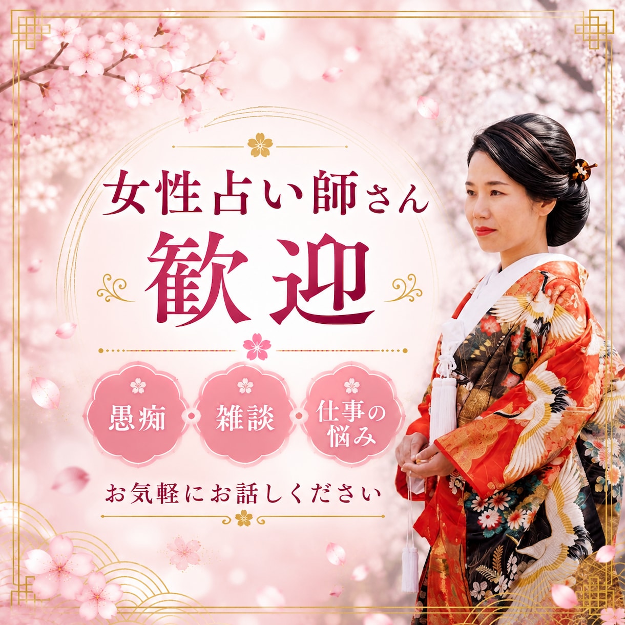 同業者ＯＫ女性占い師専用でお相手and鑑定します ✨愚痴✨相談✨雑談✨仕事✨恋愛✨鑑定の悩み✨お客様の悩み✨ イメージ1