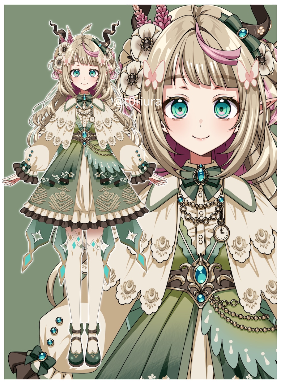 Live2D用パーツ分けイラスト描きます VTuberさんの立ち絵・待機用アニメなど！ イメージ1