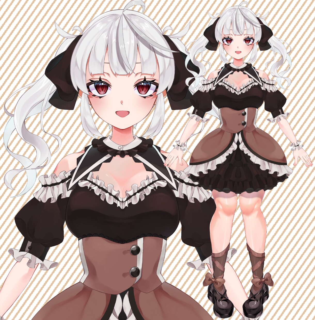 かわいいVTuber用のイラスト描きます 短納期！デザインからパーツ分けまで！お気軽にご相談ください イメージ2