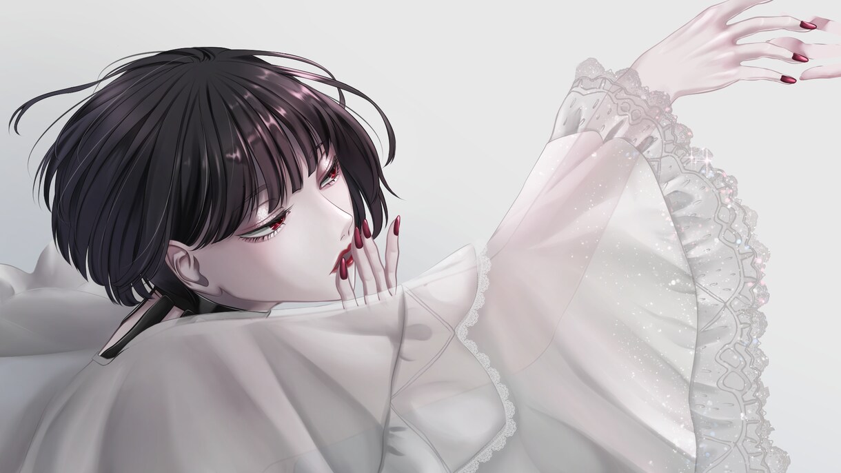 ダークで美しい！SNS等のアイコン描きます 実績多数！あなただけのイラスト！ イメージ5