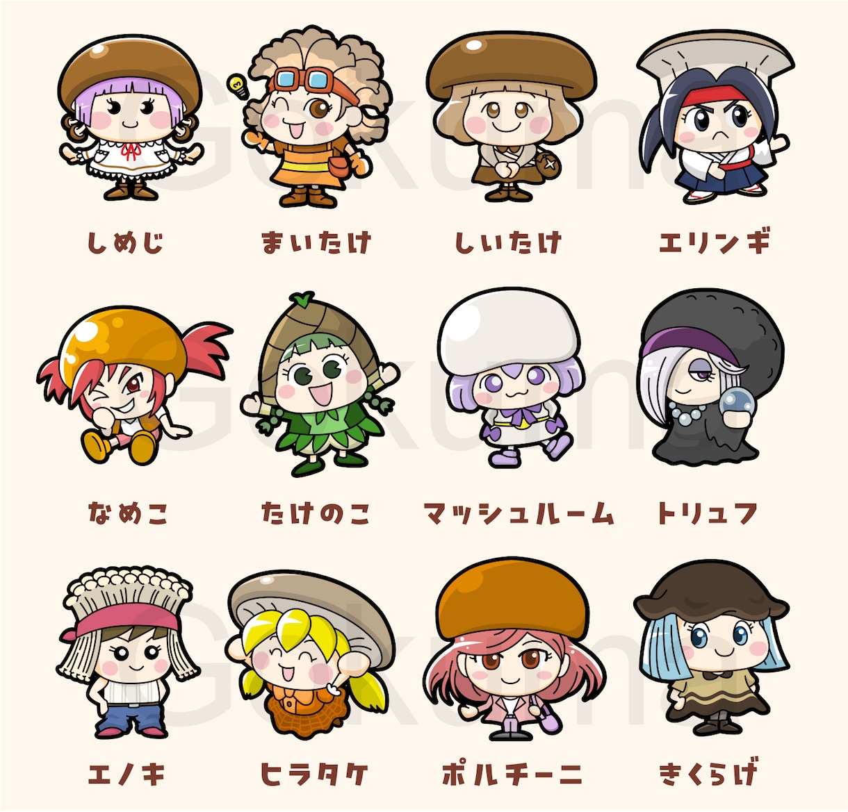 かわいいオリジナルキャラクターデザインします 個人様から企業様まで、ご希望をカタチに安心サポート！ イメージ7