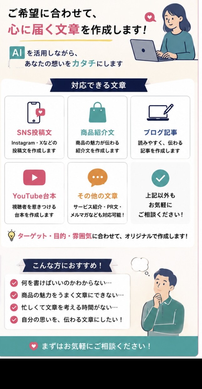 SNS・商品紹介文を作成します SNS投稿文1本＋キャッチコピー3案＋無料修正1 イメージ2
