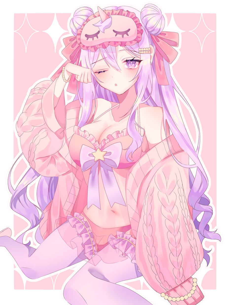 キラキラかわいいイラストお描きします 1枚絵イラストから立ち絵まで可愛いイラストをお描きします♡ イメージ1