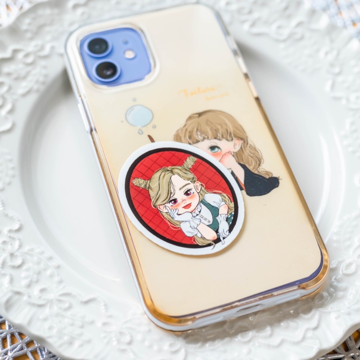 ゆるふわ可愛い魔法少女のステッカーます スマホケースの中やお気に入りの物に晴れちゃう イメージ5