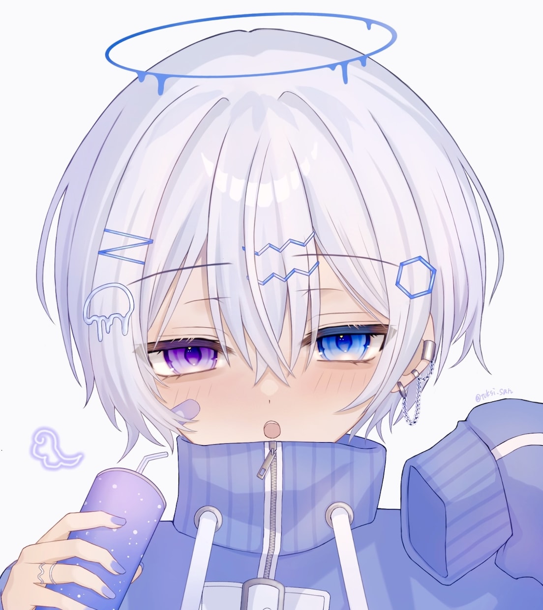 SNSでのあなただけのオリジナルアイコンを描きます 自分だけのイラストを使ってオリジナリティを出そう。 イメージ2