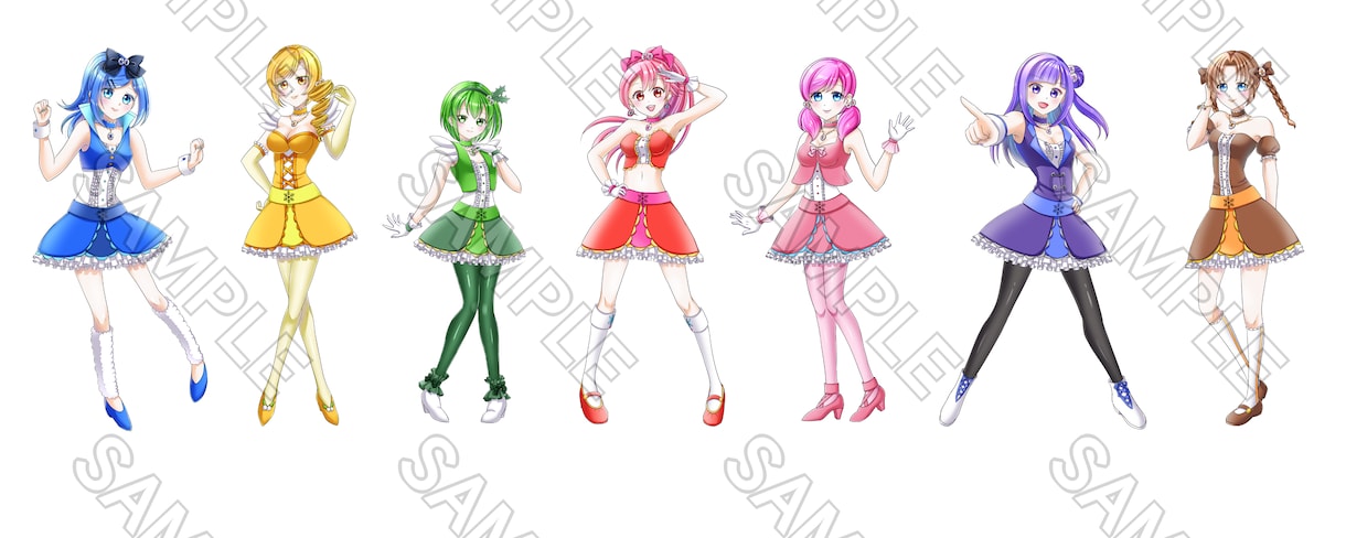 キャラクター立ち絵描きます オリジナルキャラクターの立ち絵を可愛く魅力的に描きます！ イメージ2
