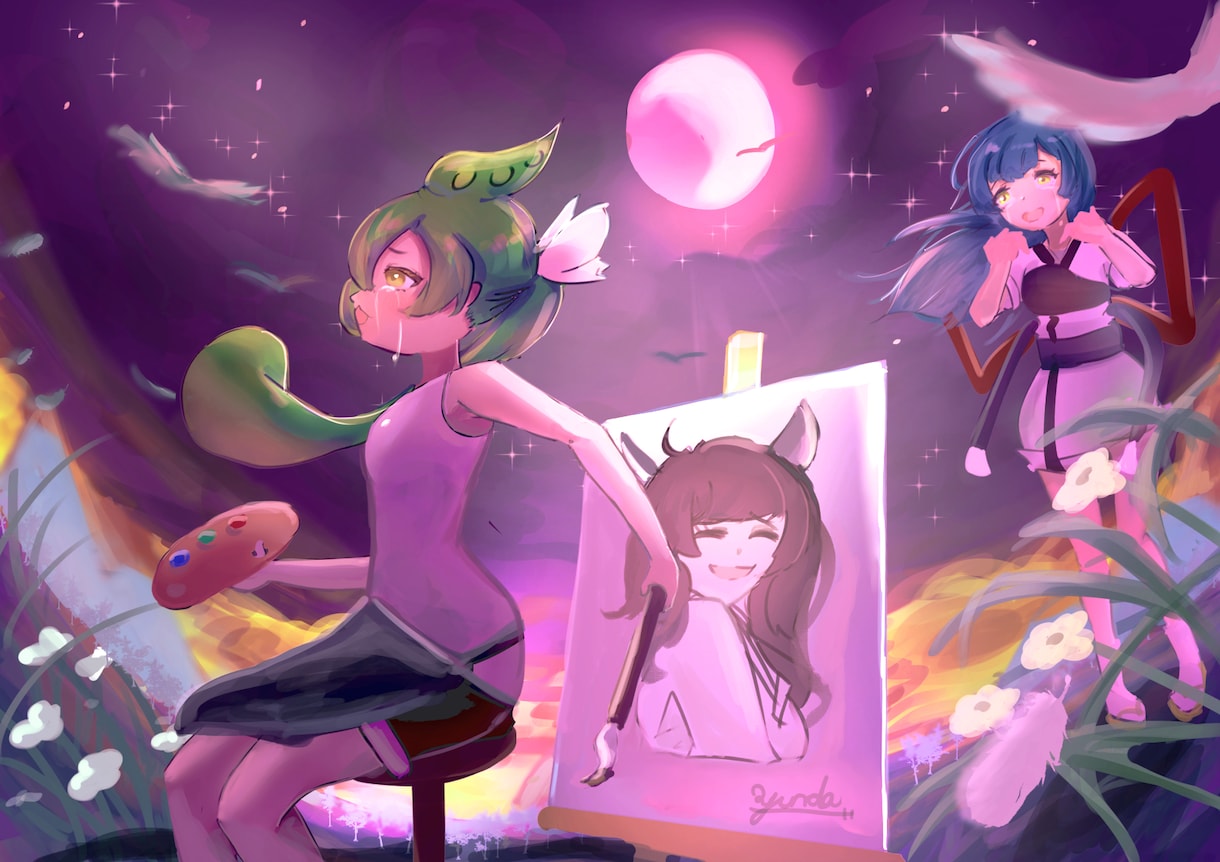 儚げな空気感で描くイラスト制作します ☆透明感・雰囲気重視の一枚絵など。 イメージ2
