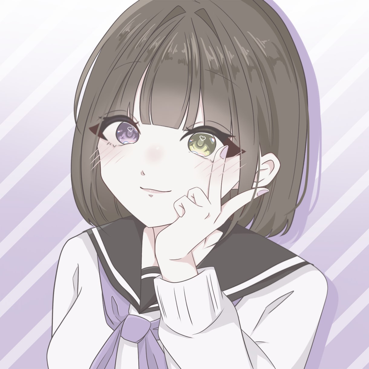 淡くて可愛いイラスト作成します アイコン、立ち絵、グッズ、歌ってみた等お任せください‼︎ イメージ4
