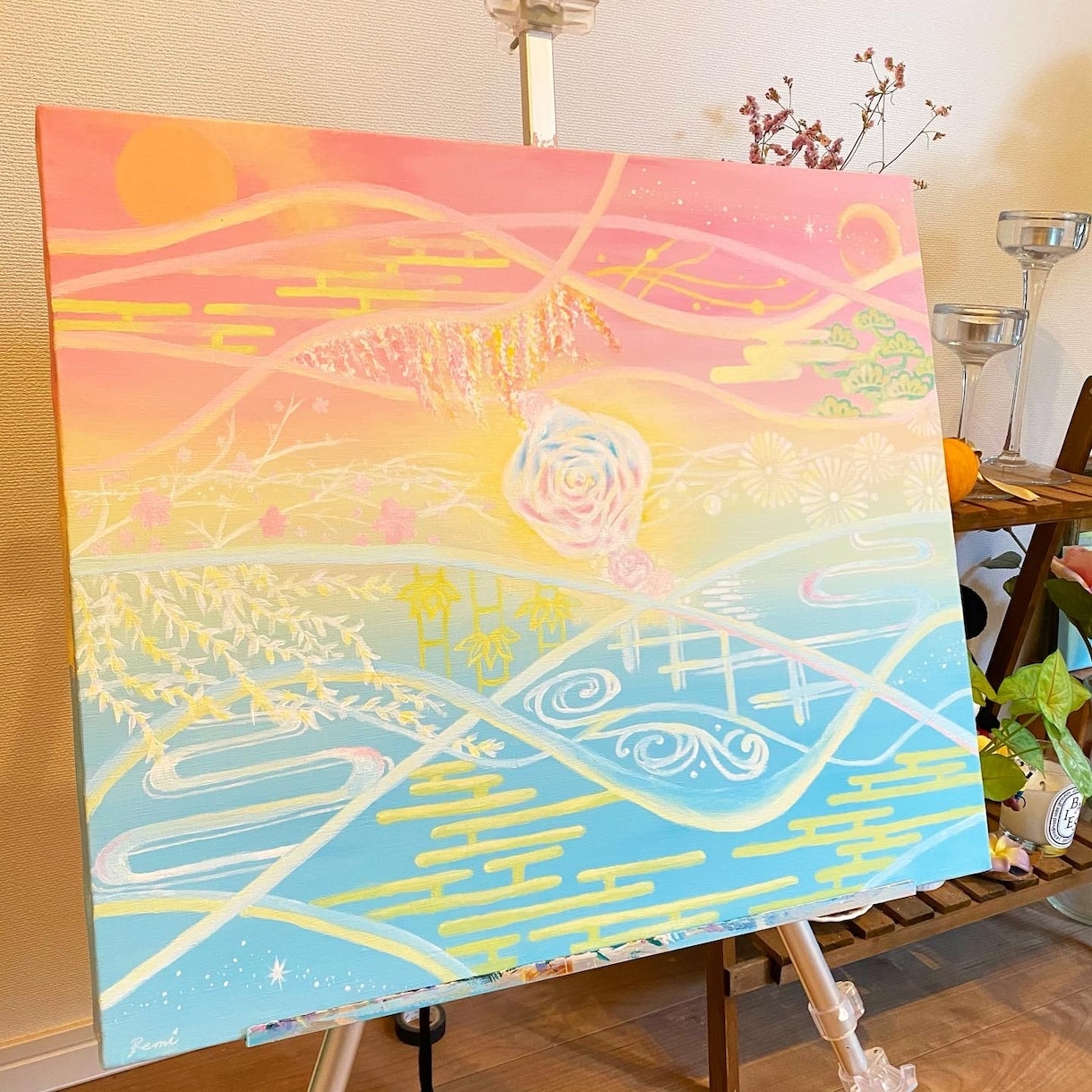 オーダーアート(絵画)を作成します 明るい色やファンタジータッチの絵が好きな方へ イメージ6