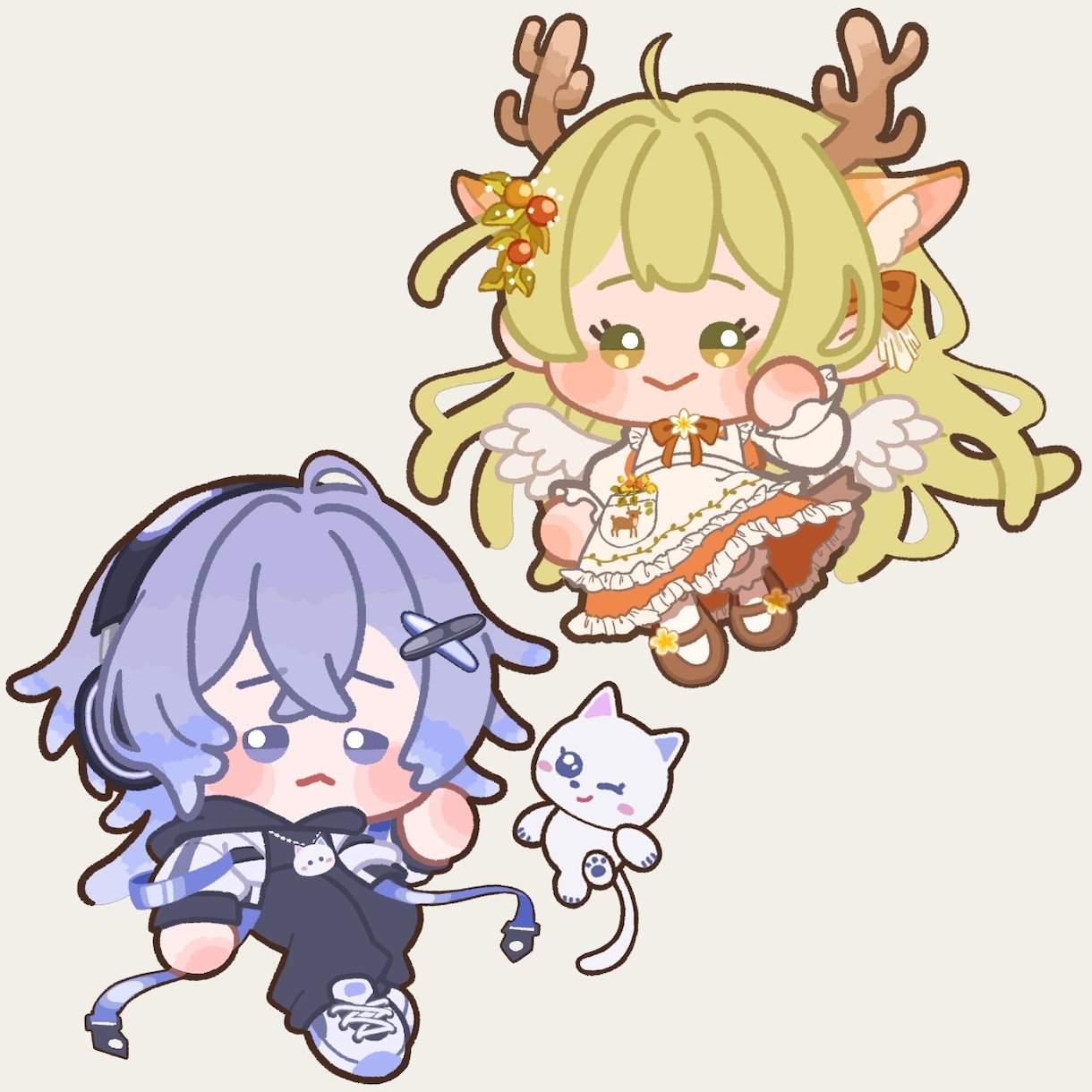 ゆるめのSDイラストを描きます グッズやプレゼントなどに使えるミニキャライラスト イメージ2