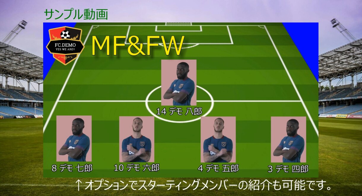 撮影したサッカーの試合をカッコ良く編集します 記念となる試合や記録に残しておきたい試合にピッタリ イメージ3