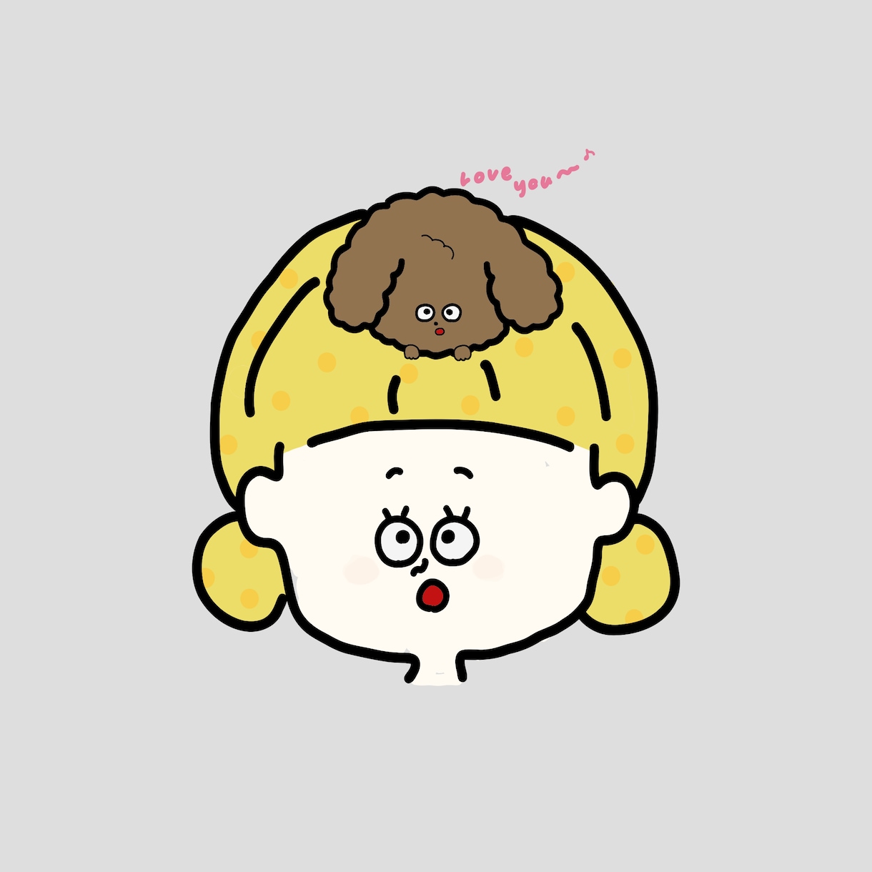 口がぽかーんと開いた、愛されアイコンお描きします 目に留まる！目立つアイコン！プレゼントにも喜ばれています♡ イメージ5