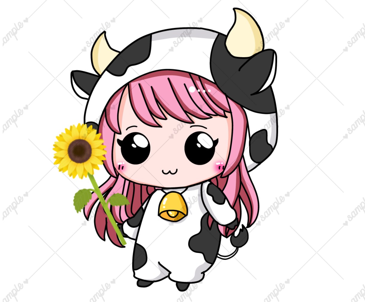 可愛い♡オリジナルちびキャラ・ミニキャラ描きます 猫耳やケモミミ♡アイコン用に！可愛いちびキャラを描きます！ イメージ6