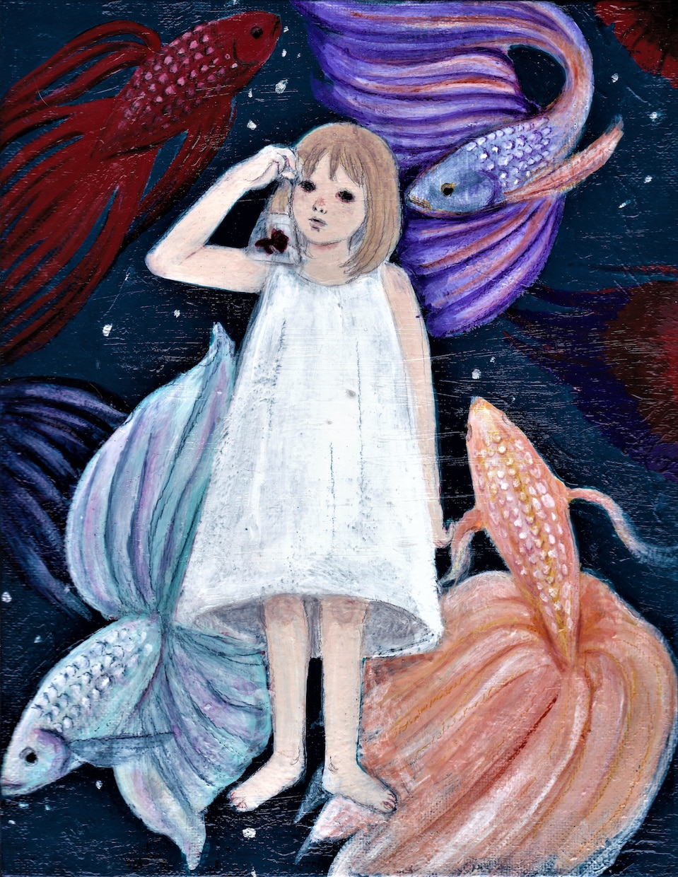 アナログのオーダーイラスト承ります ご希望テーマの1点絵画をお届けします。 イメージ2