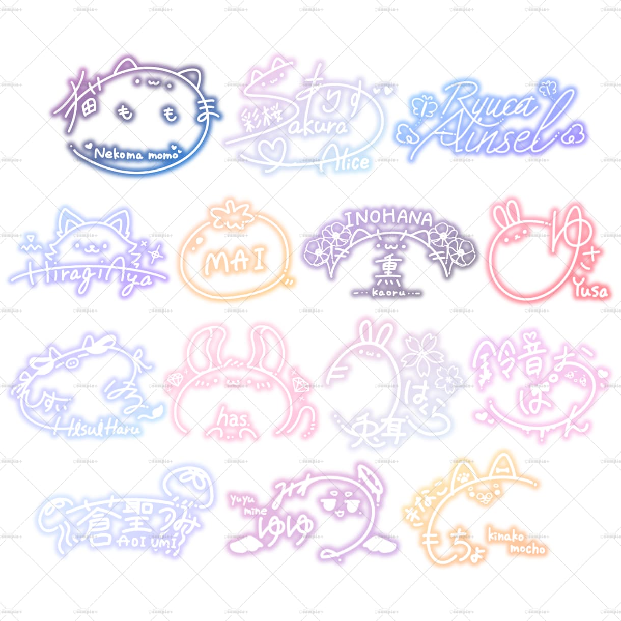ネオンサイン/ネオンロゴ作成致します あなただけの可愛い&かっこいいサインをお届けします イメージ1