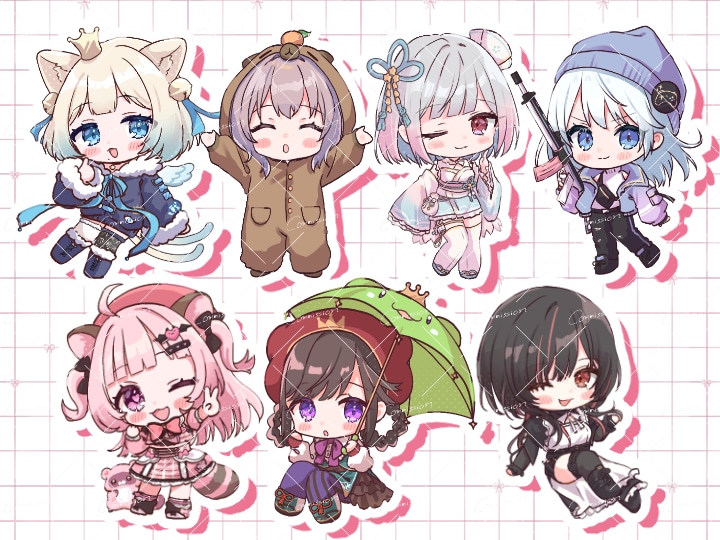 完全お任せ！もっちり可愛いミニキャラお描きします 安定したクオリティーでイラストをお描きします！ イメージ4
