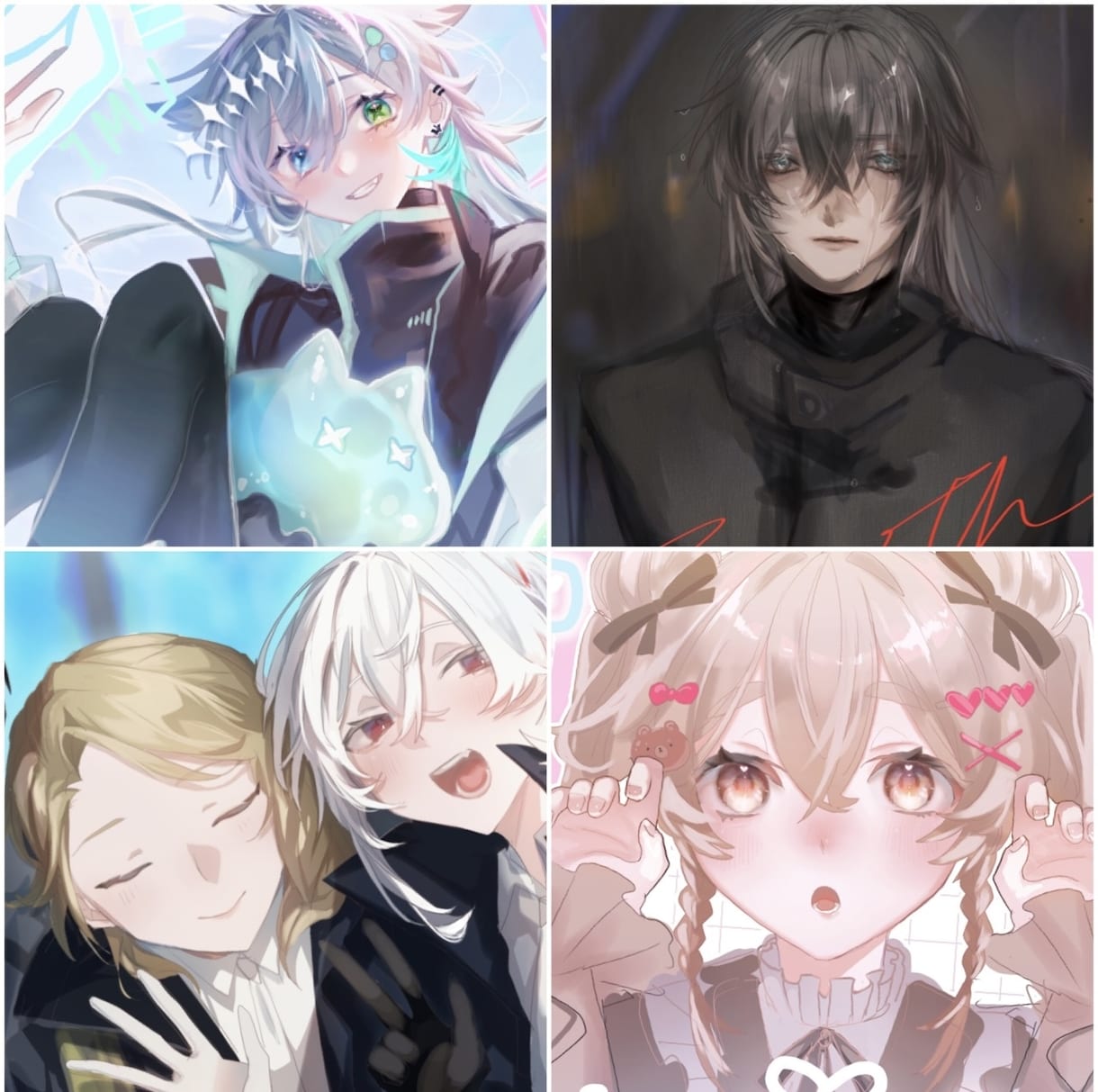 立ち絵、1枚絵などなんでもイラスト描きます キラキラ透明感のある厚塗り風が好きな方に！ イメージ1
