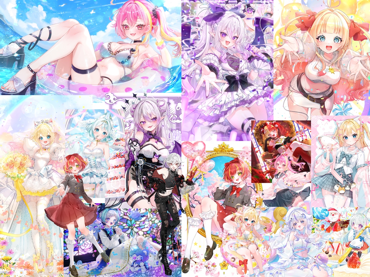 １枚絵や立ち絵など用途に沿ったイラストお描きします ❀あなたの理想をぜひイラストに❀ イメージ6