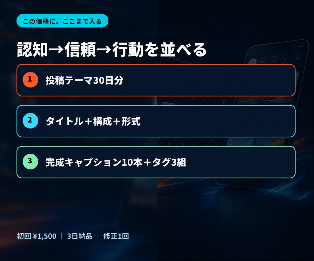 投稿ネタ切れを30日分の企画表で解消します テーマ・冒頭文・構成・カレンダーまで一括設計 イメージ3