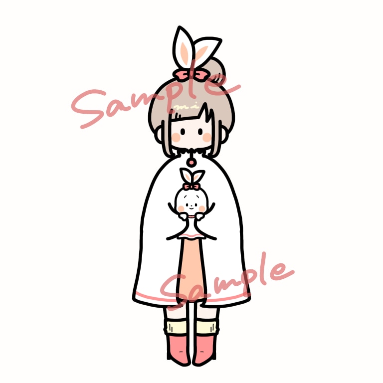 ペットや好きなぬいぐるみ抱っこしたイラスト描きます デザイン丸投げ可能！プレゼント思い出の切り取りや記念としても イメージ1