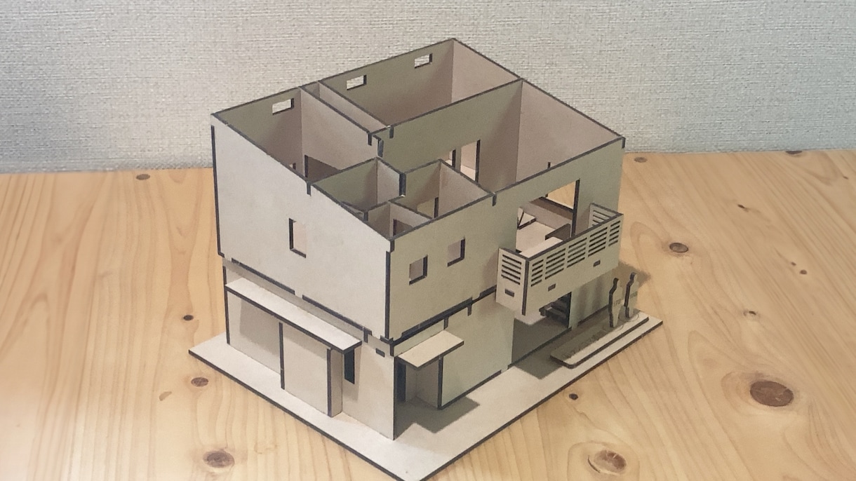 3営業日で間取り確認用の建築模型を作ります 【家族で囲んで話せて、設計者にも要望を伝えやすい】 イメージ4