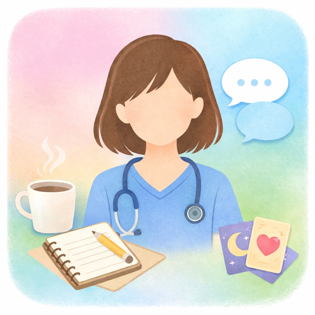 看護師の職場ストレスや人間関係の悩み聞きます 看護師だけに一人で抱えた悩みゆっくり聞きます。 イメージ1