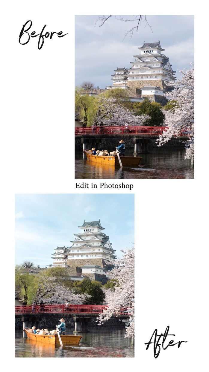 写真の加工します くもり空を青空に仕上げます！！ イメージ1