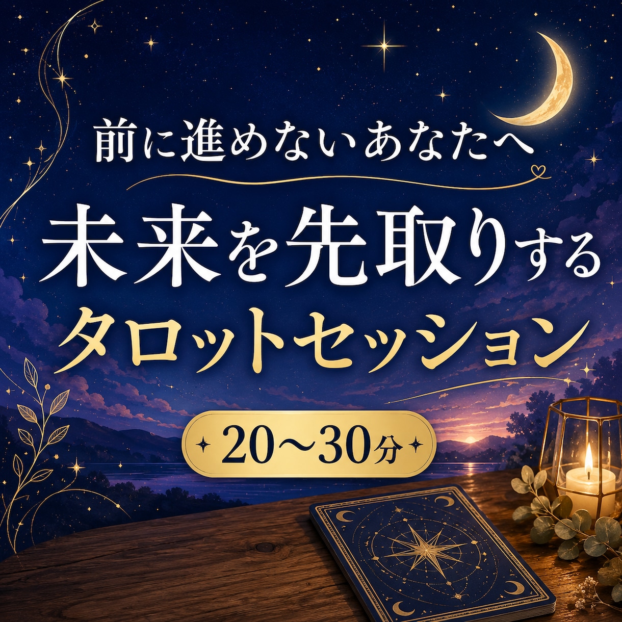 前に進めないあなたへタロットします 「私にもできそう！」を取り戻すセッションです。 イメージ1