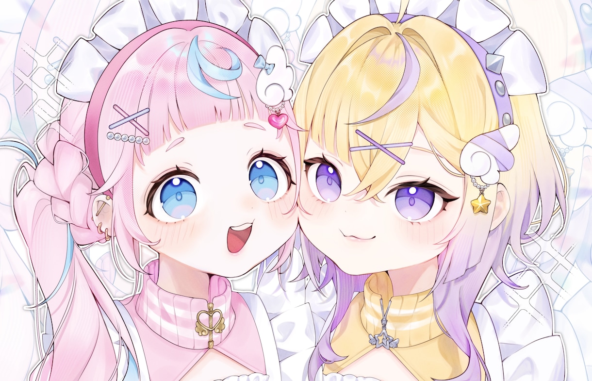色鮮やかで魅力的♡かわいい人物イラスト描きます サムネ､アイコン、MV､一枚絵などお気軽にご相談ください！ イメージ1