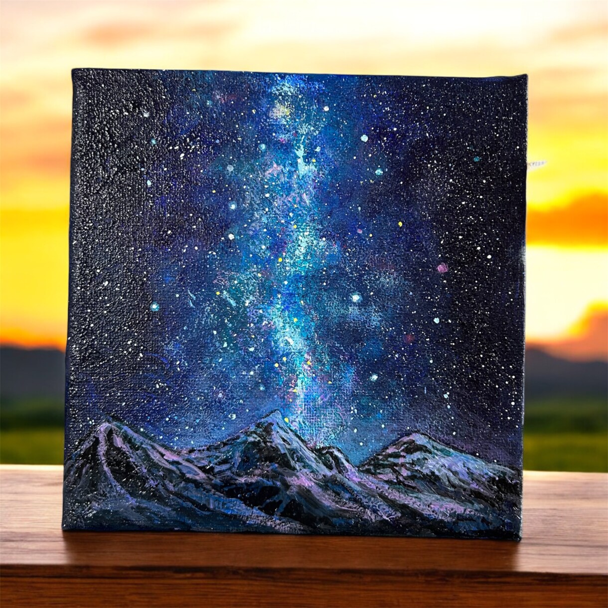 世界で１つ！色とイメージからあなたの風景を描きます 夜空や海の絵が得意【他サイト販売実績100件以上！】 イメージ6