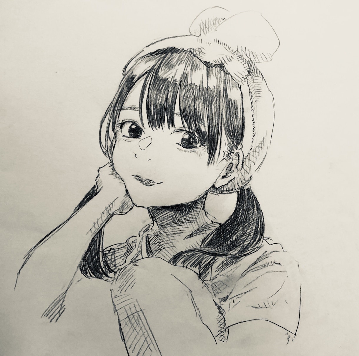 繊細な似顔絵/人物イラスト作成します SNSアイコンなど 白黒繊細なラフタッチで イメージ2
