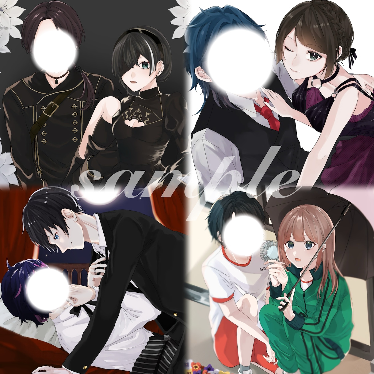 立ち絵・アイコン・1枚絵などの制作承ります TRPG用立ち絵やキャラデザからの制作可能です！ イメージ2