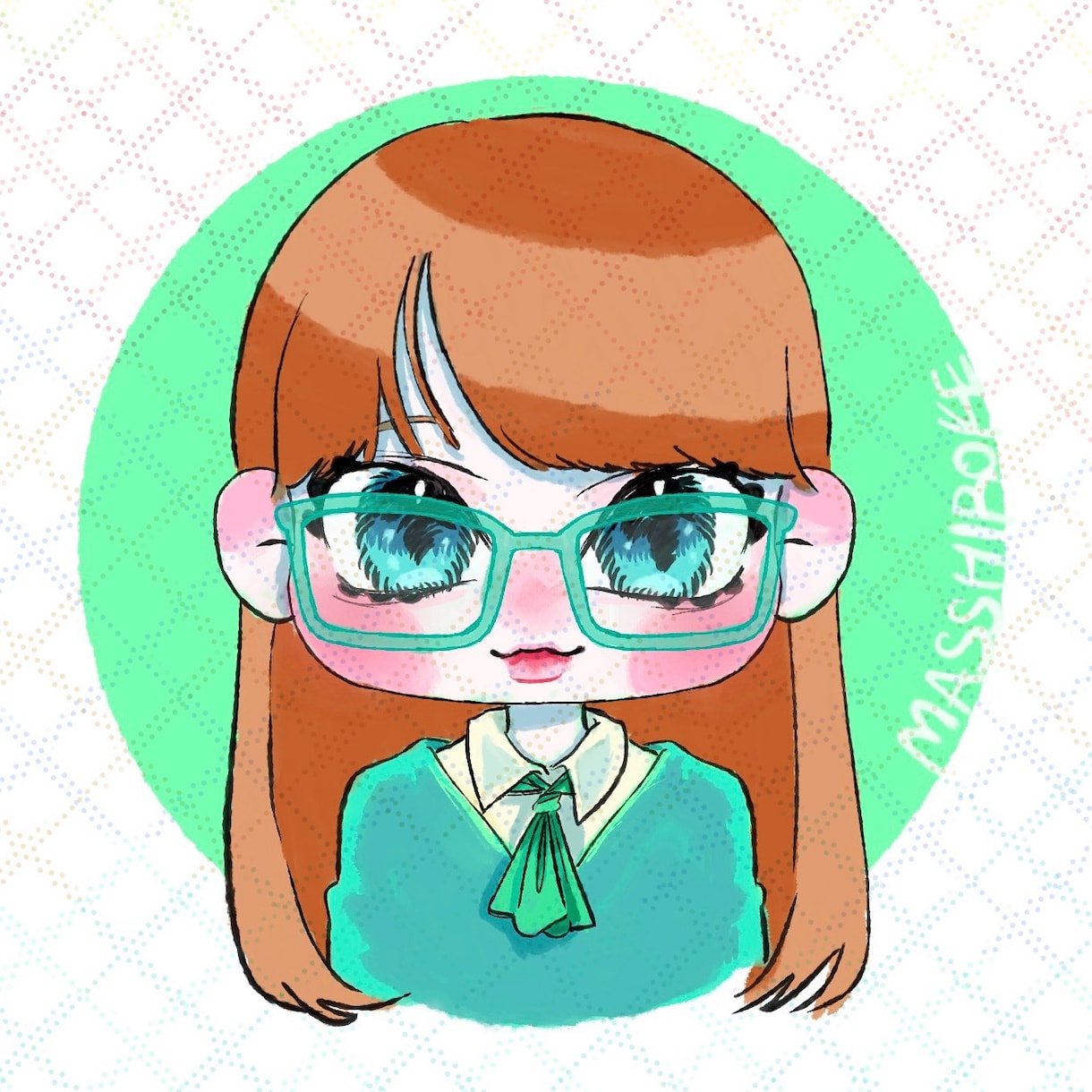 あなたの似顔絵をゆるく優しく描きます あたたかい線と優しい色合いで親しみやすい似顔絵をお届けします イメージ1