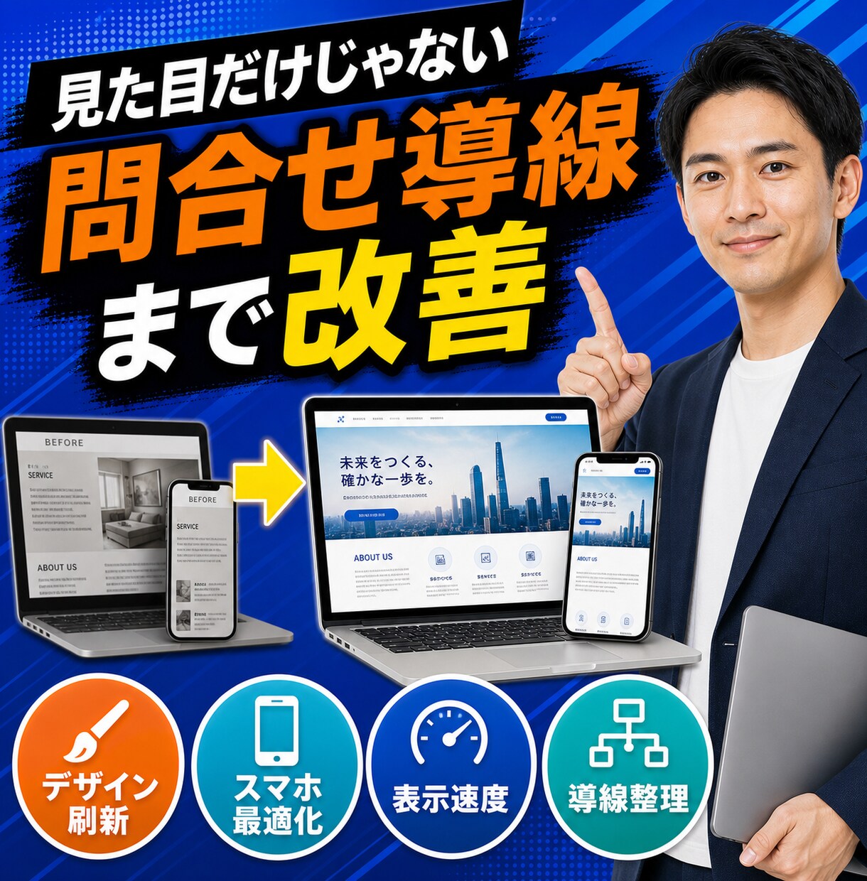 古いWordPressサイトを改善します スマホ表示・情報整理・問い合わせ導線をまとめて改善 イメージ3