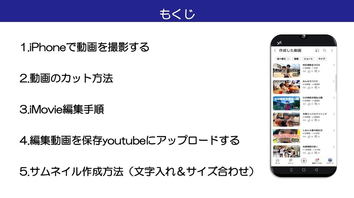 スマホ完結iPhoneで編集投稿する方法おしえます スマホ容量の悩み解決！限定公開で家族だけの思い出アルバムに♪ イメージ7