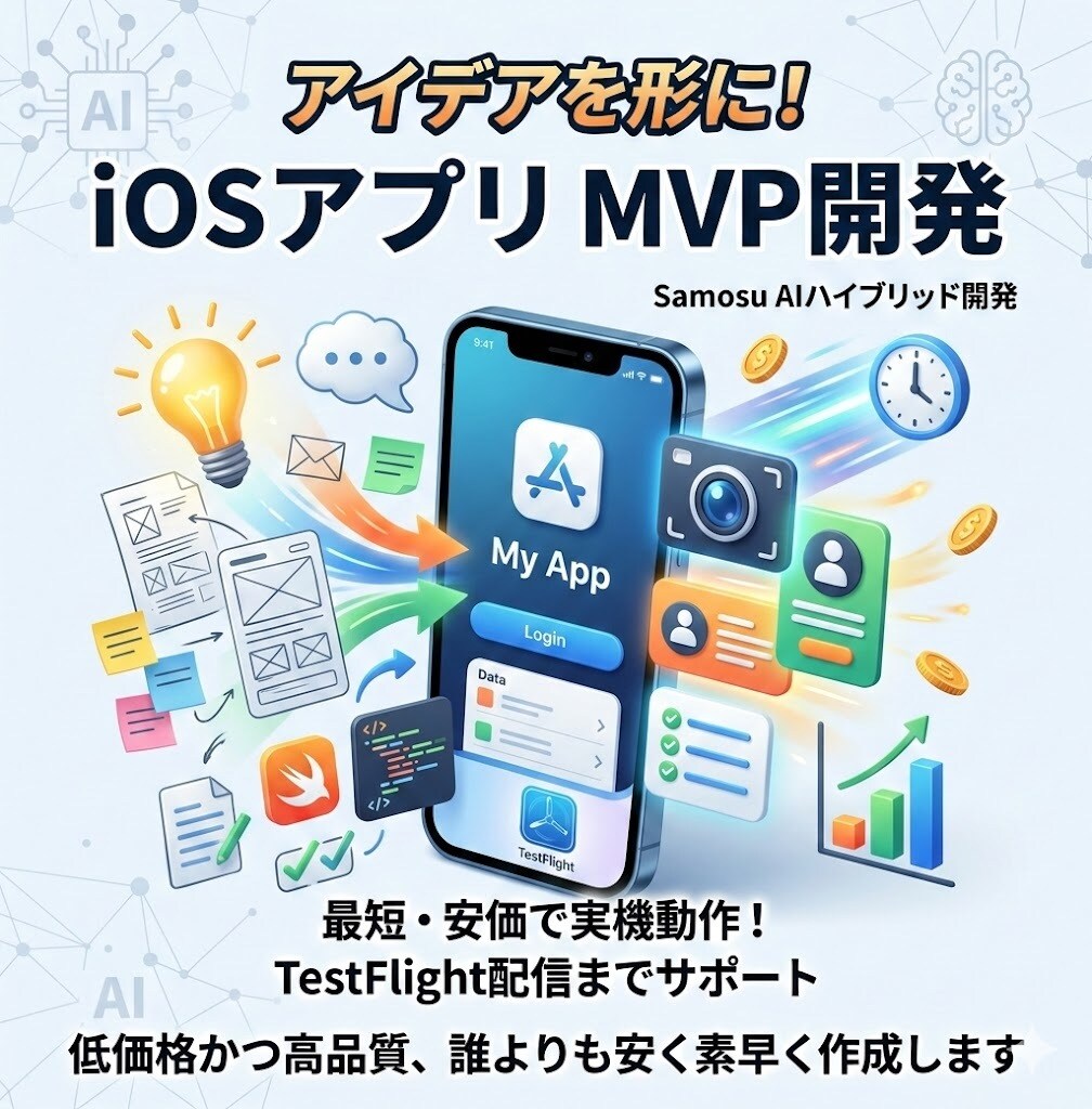 格安・爆速・高品質、iOSアプリ開発します 低価格かつ高品質、誰よりも安く素早く作成します イメージ1