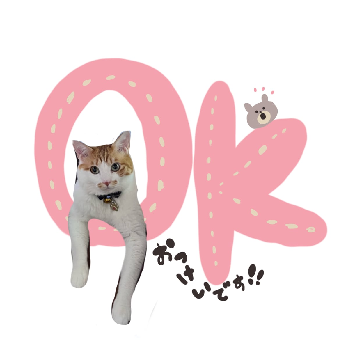 ゆるかわいいLINEスタンプ作成致します お写真とゆるかわいいイラストでオリジナルLINEスタンプ イメージ9