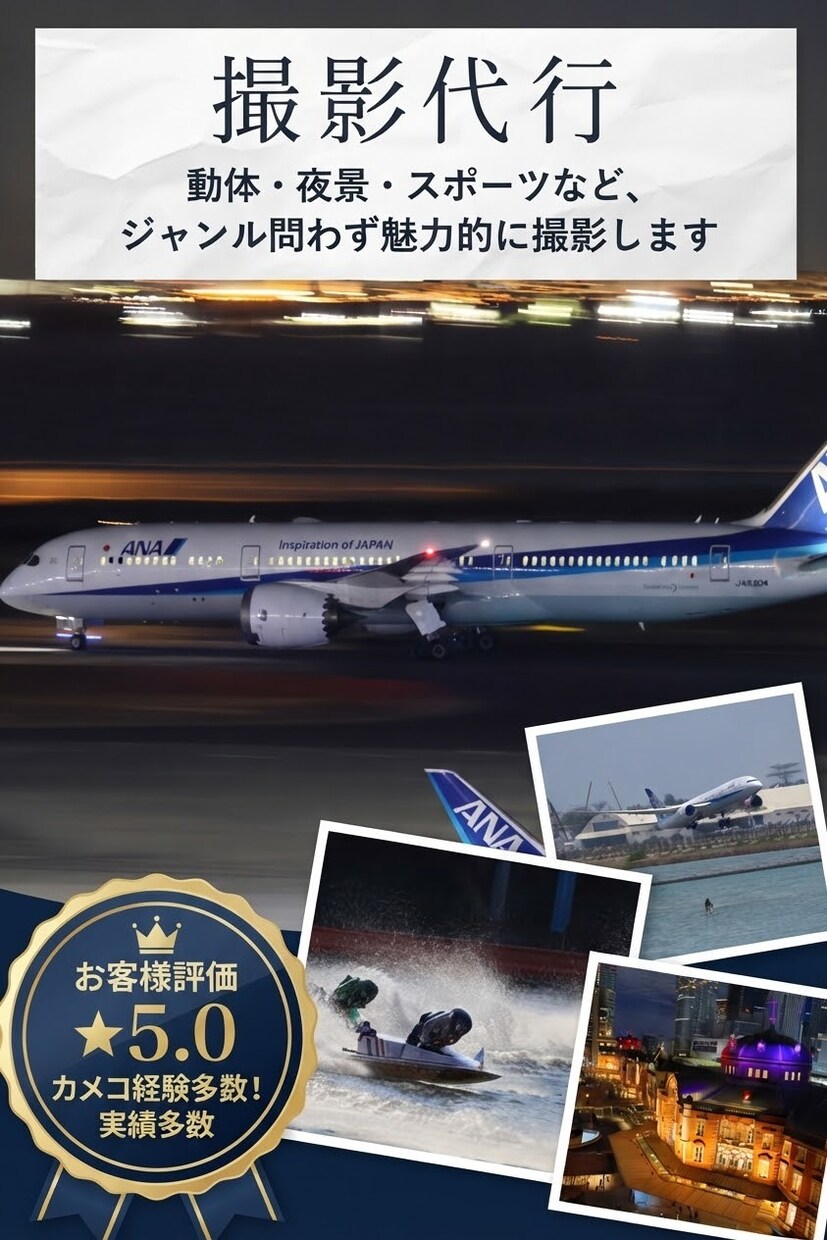 各種イベント・ライブの撮影代行します 動体・夜間撮影もお任せ！高画質で美しい瞬間を残します イメージ1