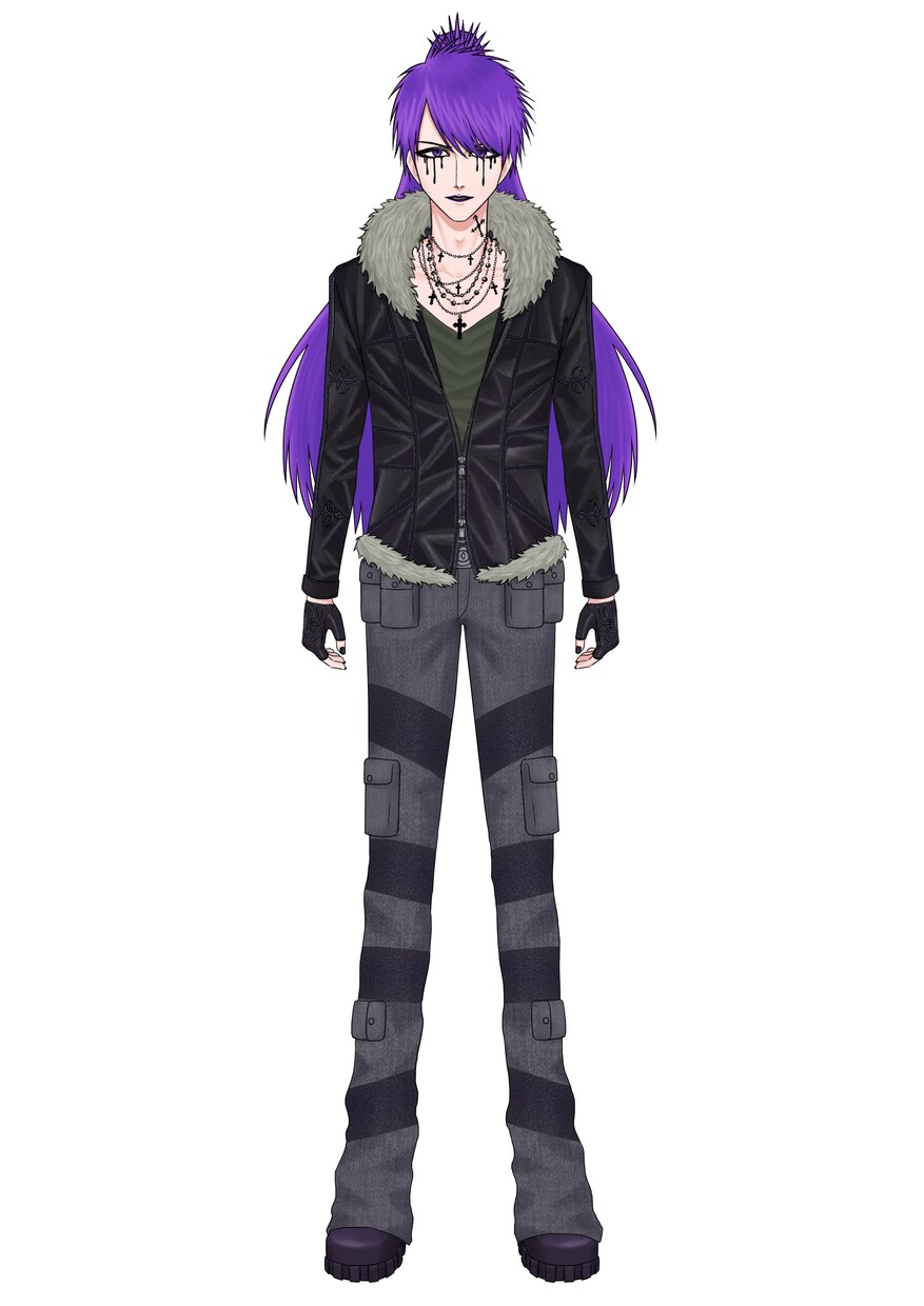 パンク系やV系のカッコいい男性キャラ描きます 一枚絵、立ち絵、アイコンなど厚塗りで丁寧に仕上げます！ イメージ5