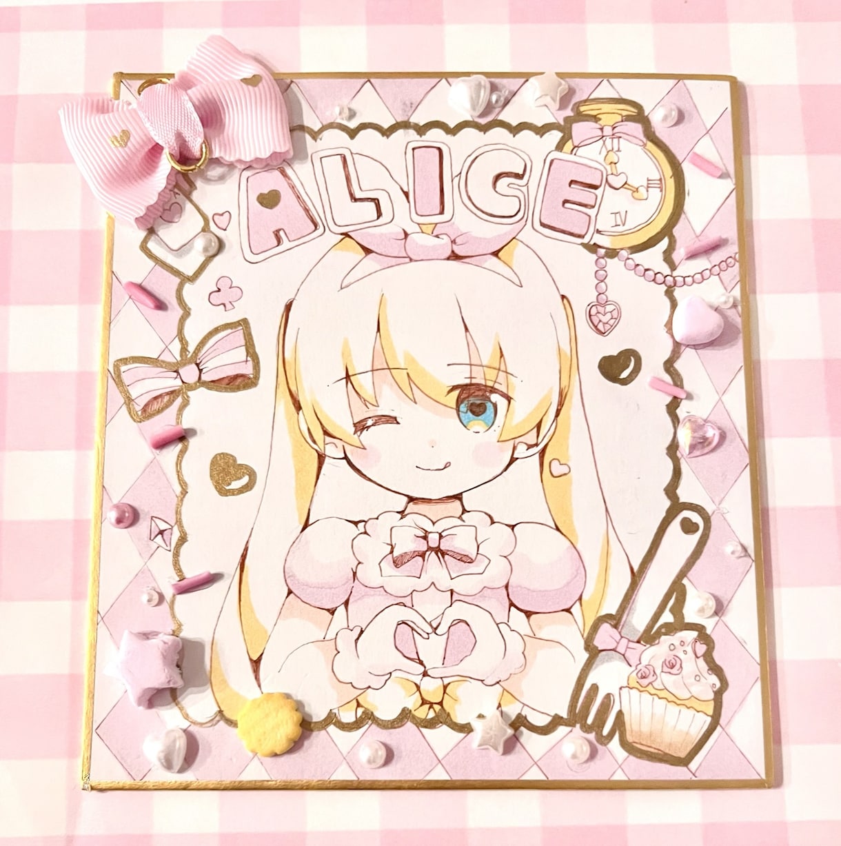 ファンシーなアナログ色紙作成します 現品発送！豆色紙から大色紙まで♪ イメージ4