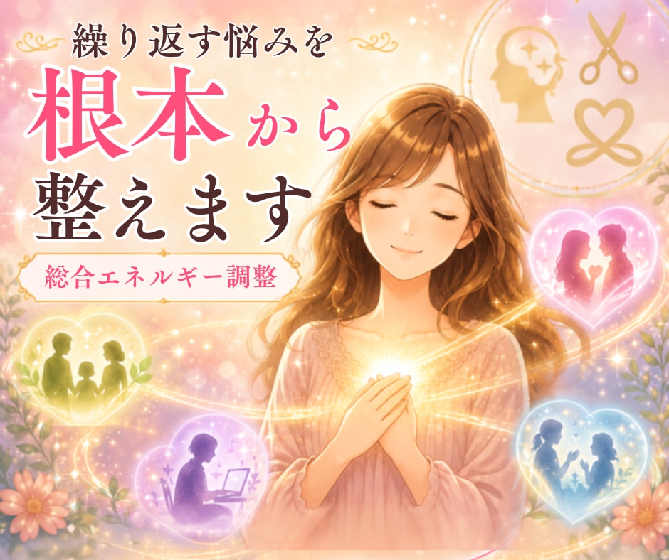繰り返すお悩みを根本から整えるエネルギー調整します コードカット/ブロック置換え/縁結びでしっかり遠隔ヒーリング イメージ1
