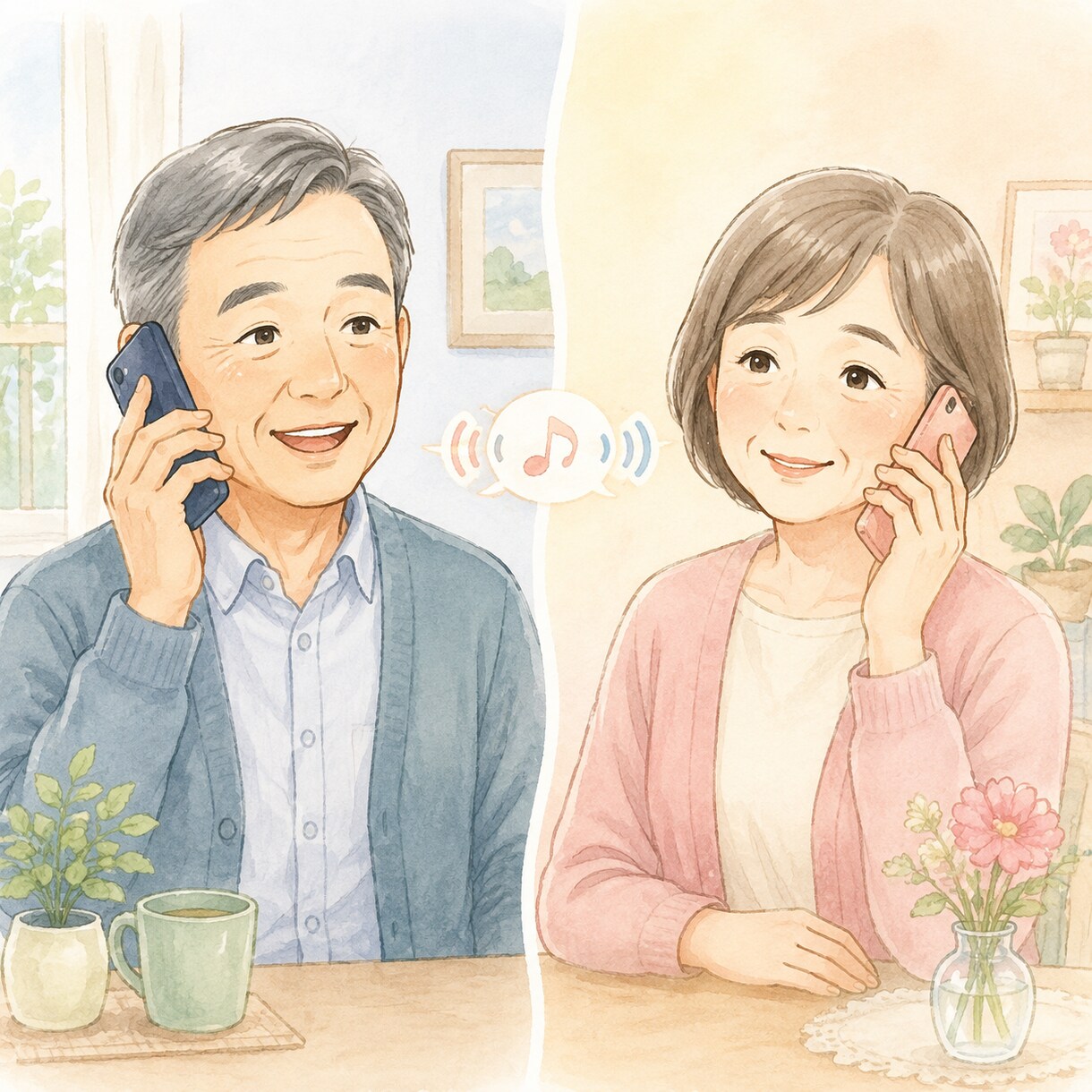 あなたのお話しを優しくお聴きします 中高年になると、またちがった悩みがでできますよね イメージ1