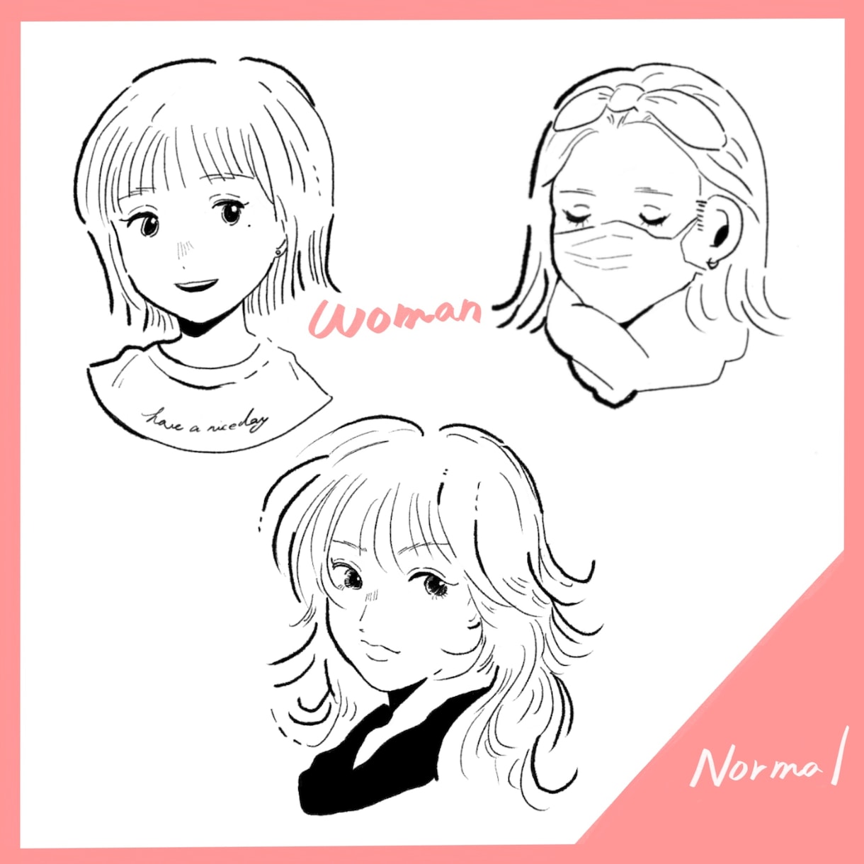 シンプルでかわいい！似顔絵お描きします ▷アイコンや名刺・プレゼント等、シンプルで使いやすい！ イメージ2