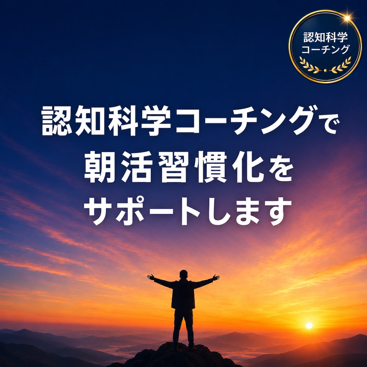認知科学コーチングで朝活習慣化をサポートします 脳科学に基づく朝活習慣化コーチング イメージ1