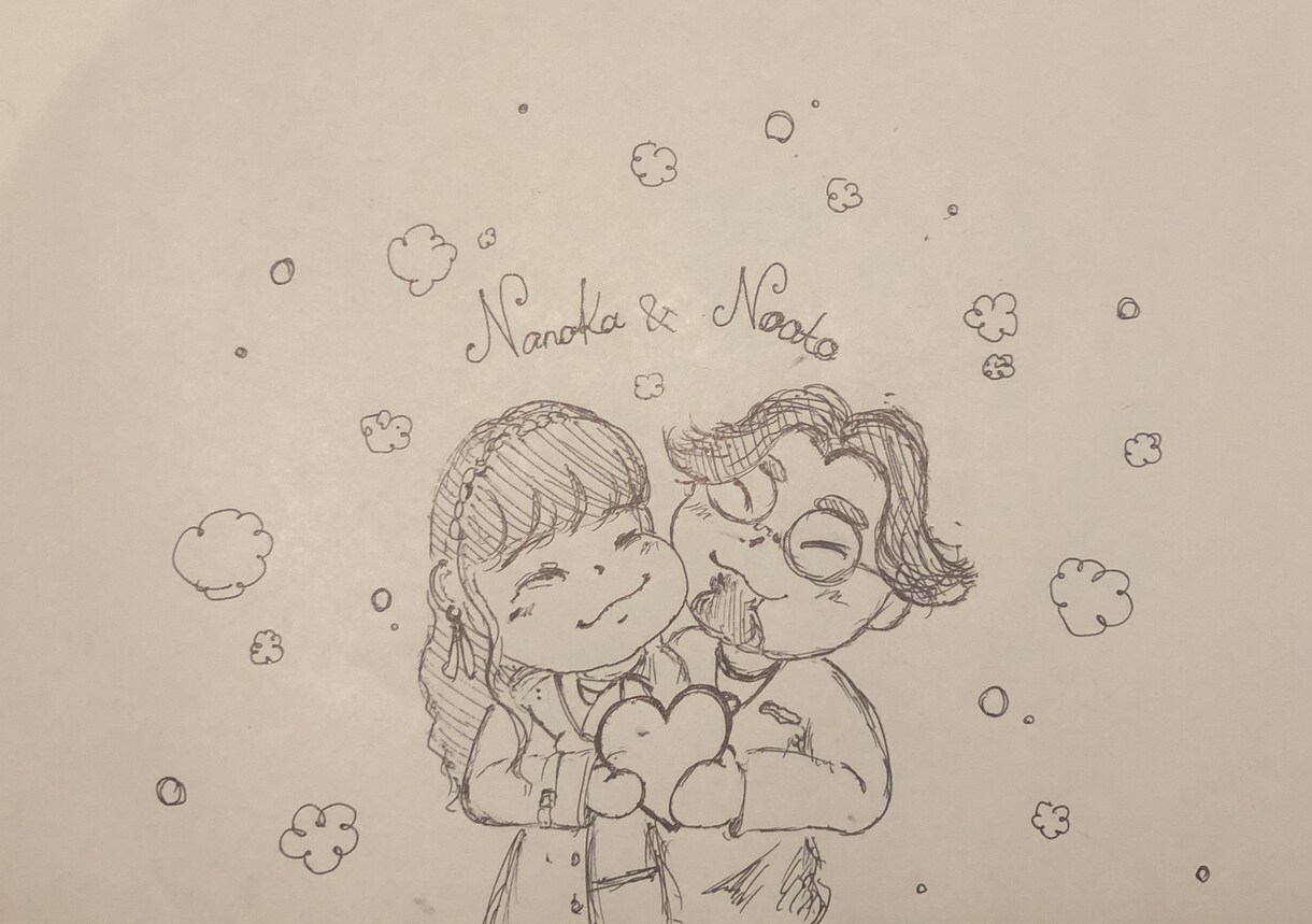 手描きの柔らかい雰囲気で似顔絵やイラスト制作します 似顔絵や、誕生日や記念日などのカード作成！ イメージ7
