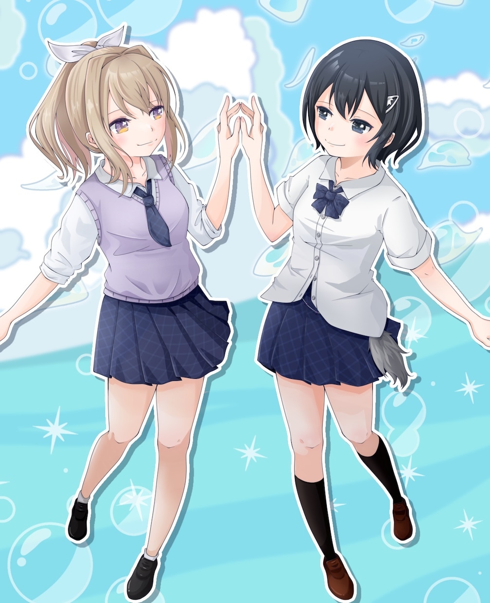 商用OK！Vtuberさんや人物イラスト描きます サムネやアイコンにも使いやすいイラストを作成します！ イメージ6